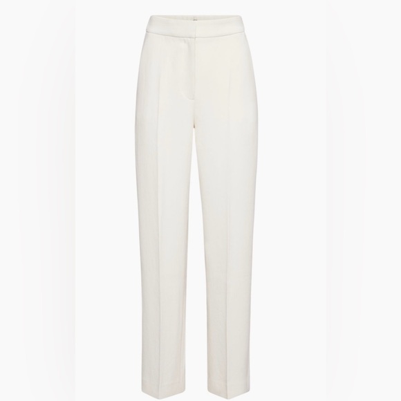 Aritzia (Wilfred) The Limetless Pant High Waisted wide-leg crepe trouser - Picture 1 of 2